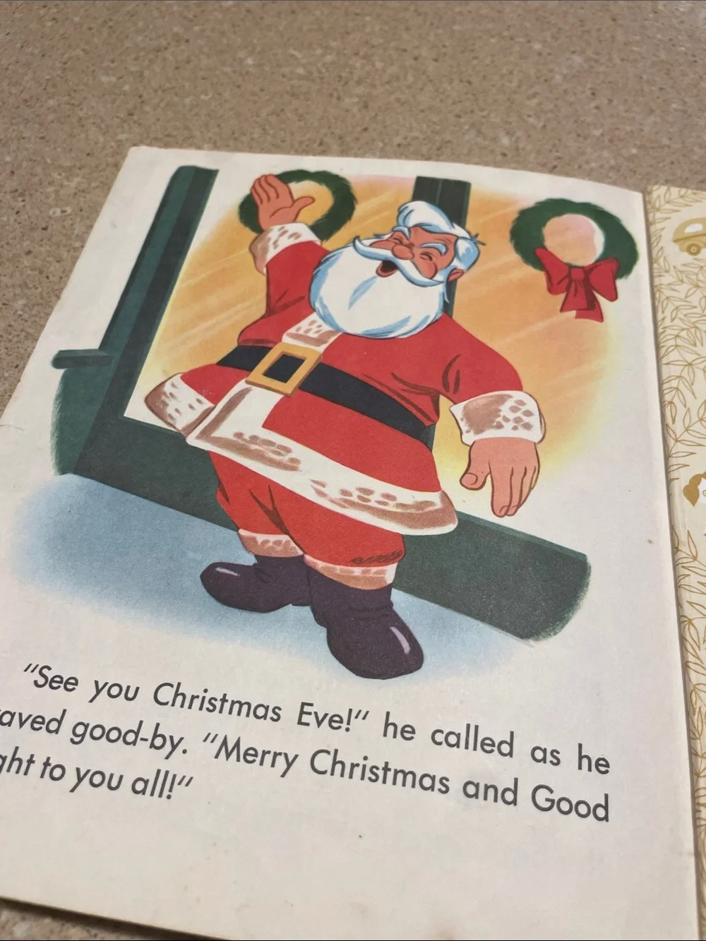 Walt Disney Mickey Mouse Goes Christmas Shopping - Red & Green Cover